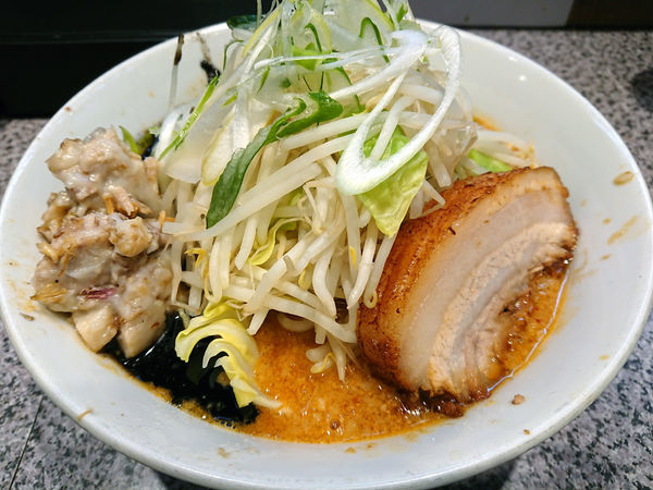 「宮郎式味噌ラーメン ミニ(マー油Ver)」@ラーメン宮郎の写真