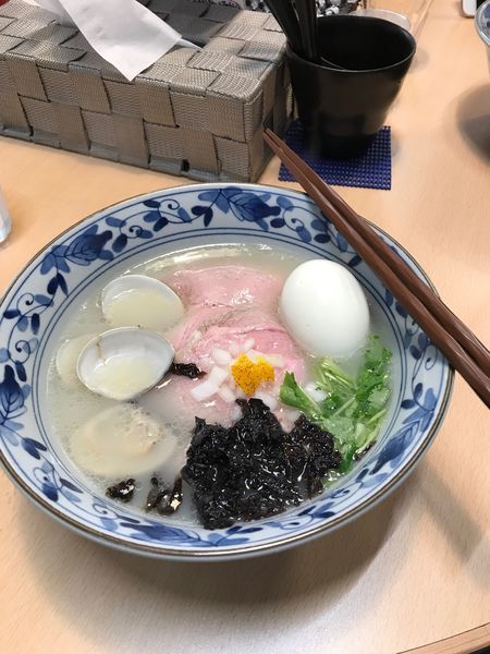 「鯛と蛤の中華そば」@㐂九八 ～garage～の写真
