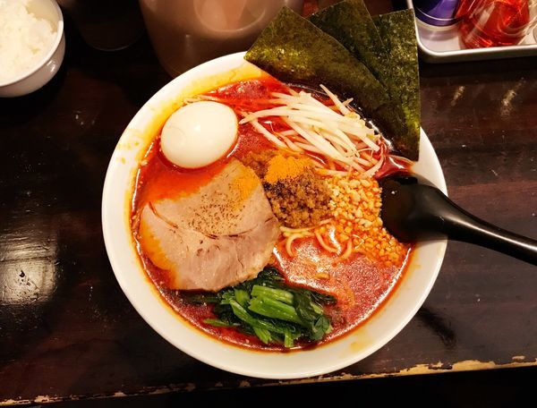 「特製担々麺大盛（激辛）」@自家製麺ほうきぼし 神田店の写真