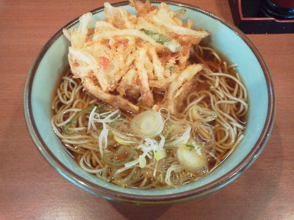 「かき揚げそば 380円」@文殊 川越ホーム店の写真