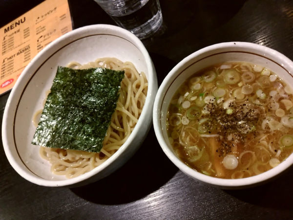 「つけそば（小）＋ビール」@BASSO ドリルマンの写真