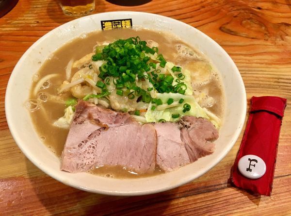 「大根と牛モツの味噌煮込み風濃菜麺」@濃菜麺 井の庄の写真