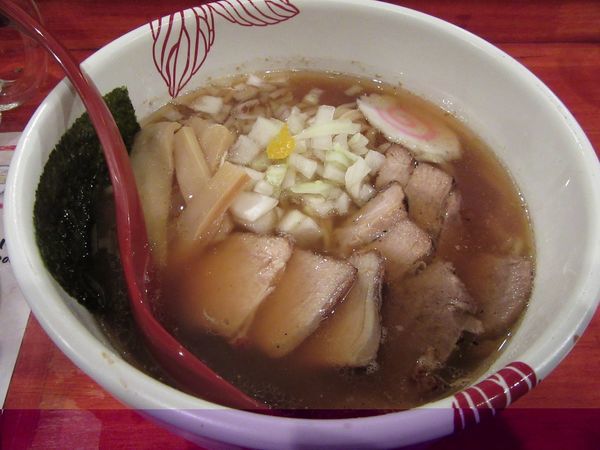 「限定　あじ煮干そば（８５０円）＋他」@麺処 あす花の写真