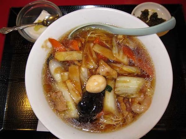 「五目湯麺単品　600円（ランチ）」@花彫酒家の写真