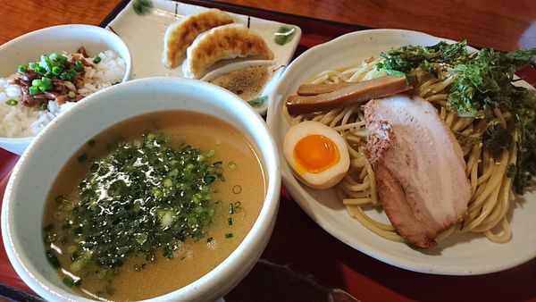 「岩のり塩つけめん【レディースセット】」@支那そば 竹風の写真