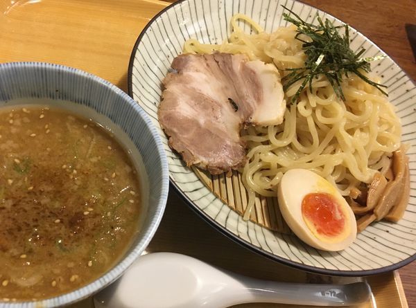 「醤油つけ麺」@東京とんこつ とんとら 狭山入曽店の写真