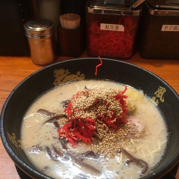 「とんこつラーメン」@博多風龍 高田馬場店の写真