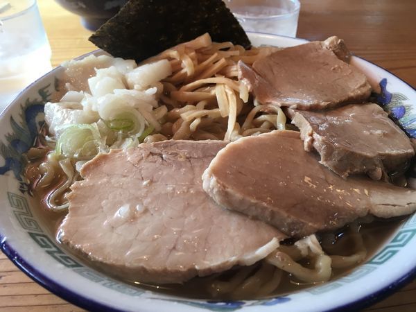 「中華そば チャーシュー2枚増し」@ケンチャンラーメン 山形の写真