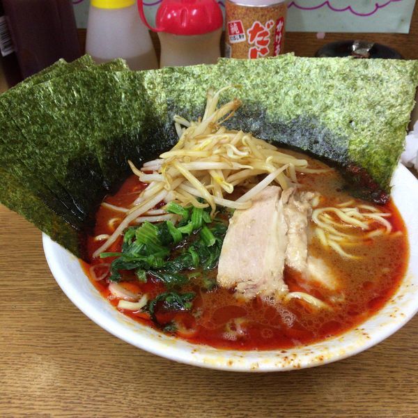 「紅蓮の虎 海苔 もやし」@ラーメン虎ノ穴の写真