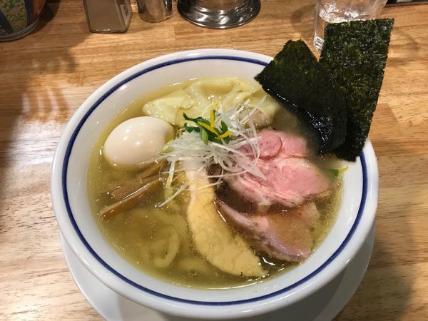 「特製中華そば（塩）980円」@手打式超多加水麺 ののくらの写真