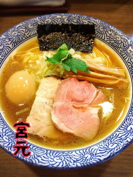 「極上煮干しそば￥780」@煮干しつけ麺 宮元の写真