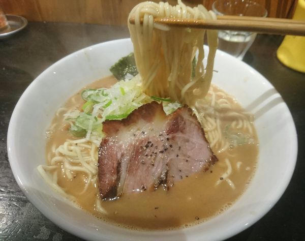 「ラーパス限定 特濃海老スープに変更 らーめん800円(大盛)」@らーめん こてつの写真