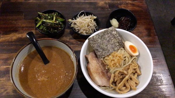「重厚つけ麺 辛うま」@オリオン食堂の写真
