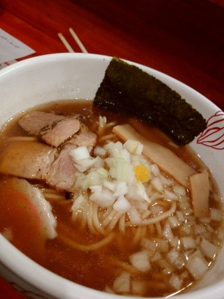 「【限定】あじ煮干しそば850円」@麺処 あす花の写真