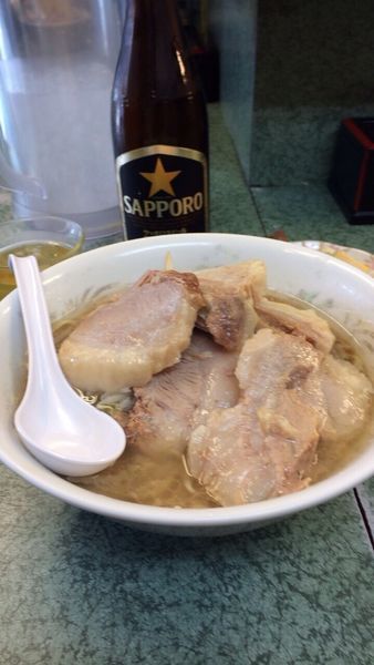 「豚wラーメン」@ラーメン二郎 新宿小滝橋通り店の写真