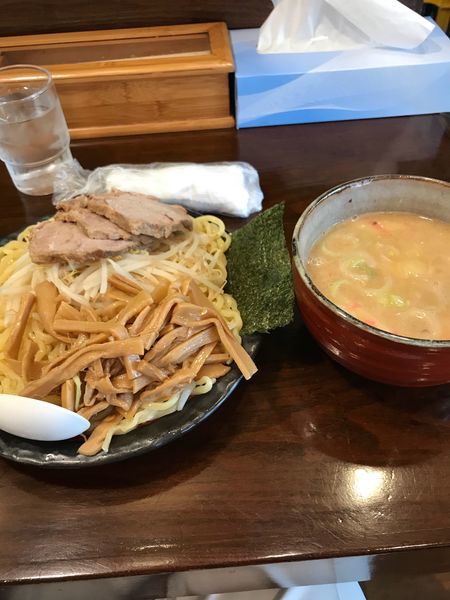 「味噌つけ麺 大盛りチャーシュー3枚メンマ」@らーめん大慶の写真