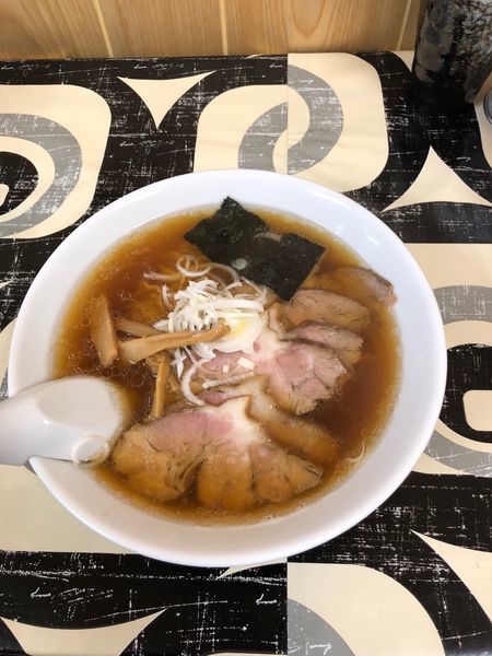 「チャーシューメン 昔ながらの 細打ち（850)」@寺カフェ 中華そば水加美の写真