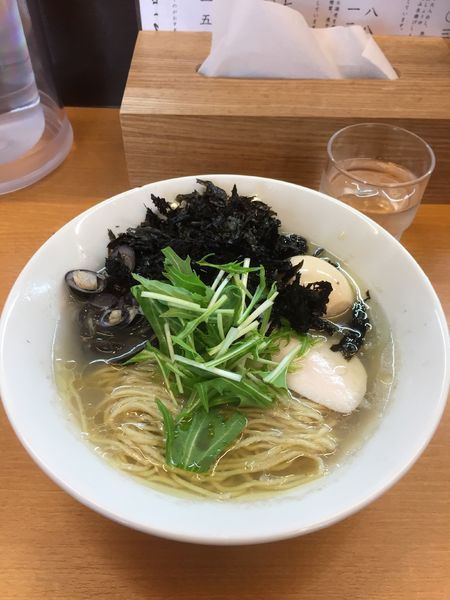 「しじみとばら海苔の磯塩そば」@麺処ろくめいの写真