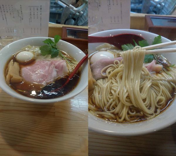 「『(松)特級中華そば 醤油+大盛(￥900+100)』」@自家製麺 くろ松の写真