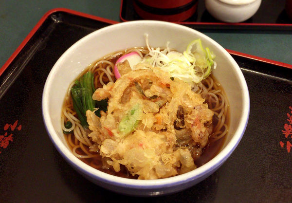 「かき揚げそば(360円)」@小諸そば 浅草橋南店の写真