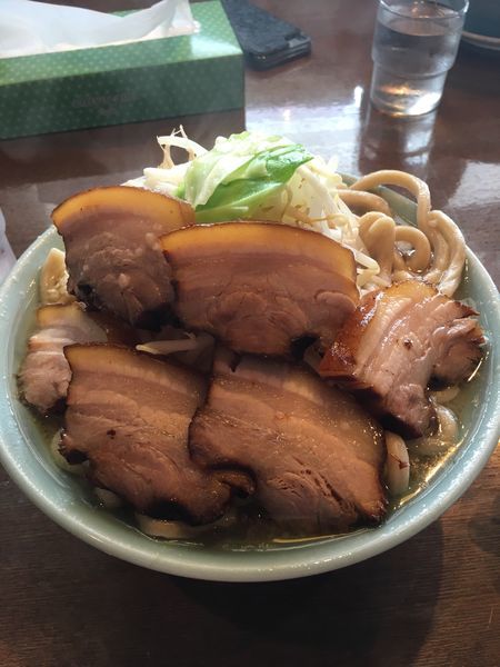 「大麺 チャーシュートッピング」@らぁめん大山 中里店の写真