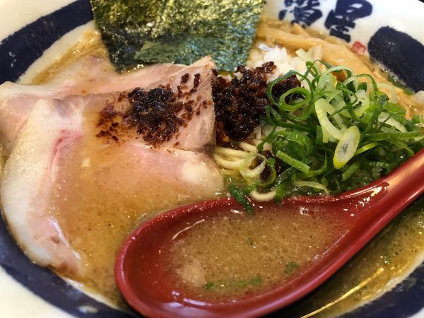 「濃厚焦がしニンニク煮干しそば」@麺匠 濱星 溝の口店の写真