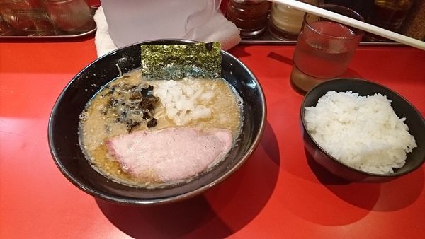 「豚骨味噌ラーメン＋ライス」@らーめん 柴田商店 池袋店の写真