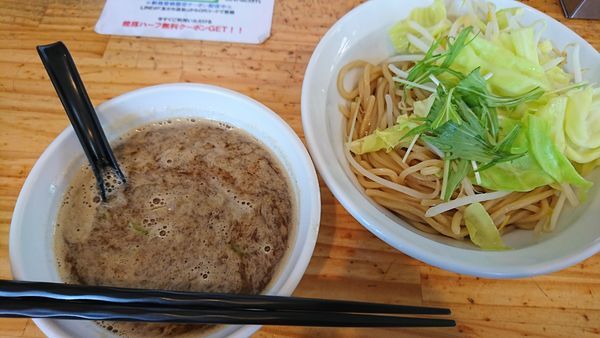 「濃厚つけ麺(野菜まし)」@つけ麺二代目いさおの写真