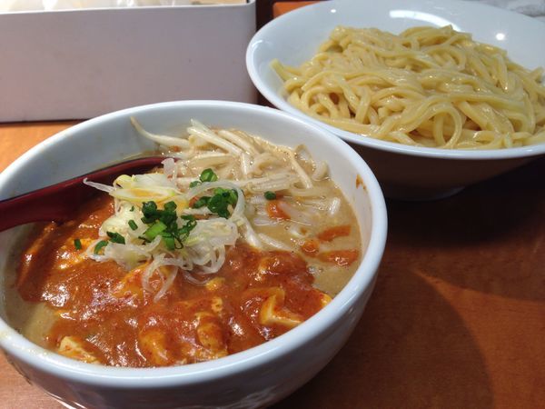 「辛っ辛つけ麺」@萬馬軒 花橙の写真