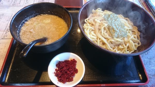 「赤辛味噌つけ麺（中400g）」@らーめん えん者の写真