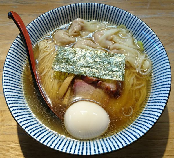 「わんたんそば＋味付たまご」@支那そば なかじまの写真