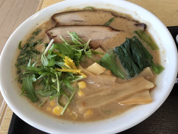 「酒粕味噌ラーメン」@花&レストラン らぽーとランドの写真