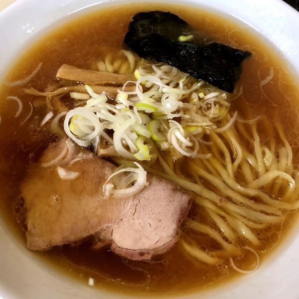 「中華そば（昔ながら・平打麺）」@寺カフェ 中華そば水加美の写真
