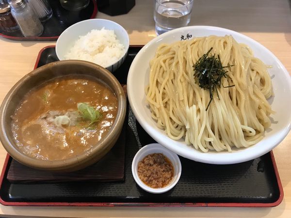 「嘉六みそつけ麺820円大盛・小ごはん無料」@つけ麺丸和 各務原分店の写真