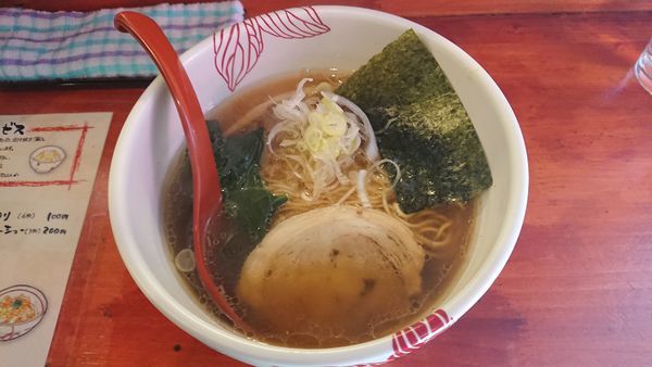 「らーめん 750円 + マヨ玉まかない丼 250円」@麺処 あす花の写真