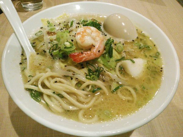 「シーフードラーメン ￥750・味玉」@らーめん カッパハウスの写真