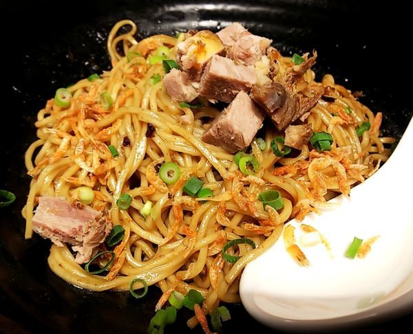 「【気まぐれ限定】海老まぜそば」@花笑み中華そば かれんの写真