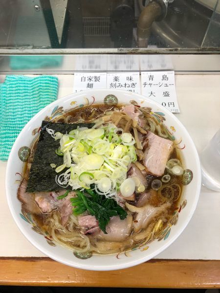 「大盛➕麺100円増し➕チャーシュー刻みネギ」@青島食堂 秋葉原店の写真