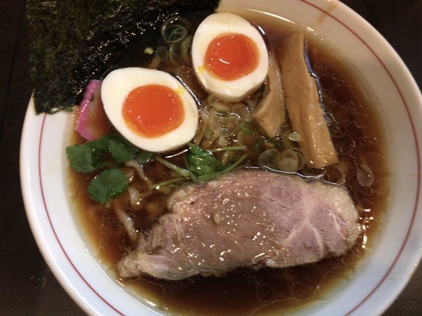 「中華そば750円+味玉100円」@まるふじ食堂の写真