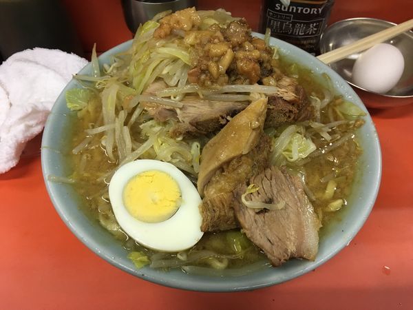 「富士丸ラーメン アブラ(麺少なめ ちょいヤサイ)」@ラーメン富士丸 神谷本店の写真
