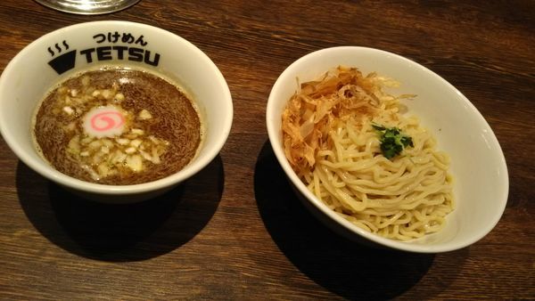 「梅鰹つけめん」@つけめんTETSU 壱の木戸 水戸店の写真