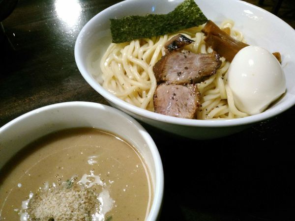 「味玉塩つけ麺 ￥950 ラーパスで海老に変更 ￥50」@らーめん こてつの写真