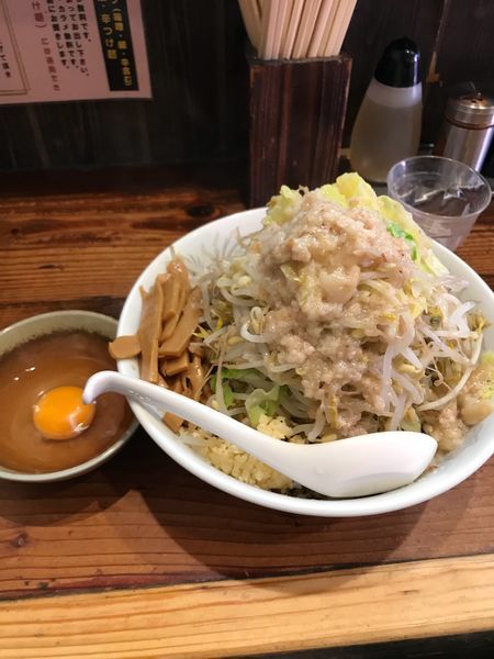 「汁なし小 メンマ 豚ダブル」@ラーメン豚力の写真
