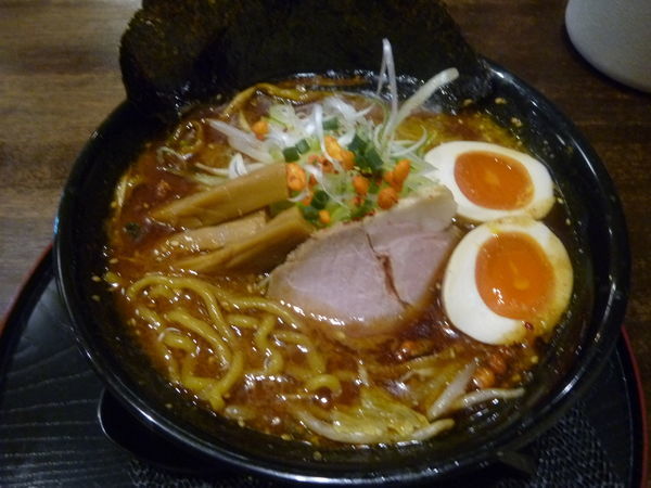 「味玉 超熟成濃厚黒味噌」@仙臺らーめん 味噌 三礎の写真