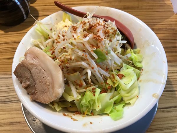 「汁なし」@濃厚豚骨ラーメン専門 濃厚軍団 山之手店の写真