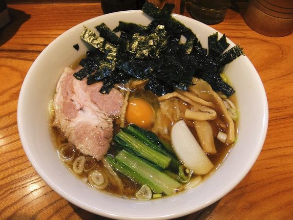 「月見らぁめん（850円）」@神田らぁめん 悠 HARUKAの写真