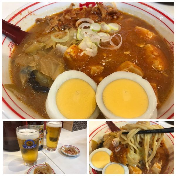 「五目蒙古タンメン 850円 ＋ビール」@蒙古タンメン 中本 大宮店の写真