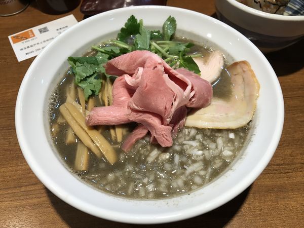 「特濃イカ煮干しそば」@寿製麺よしかわ 川越店の写真