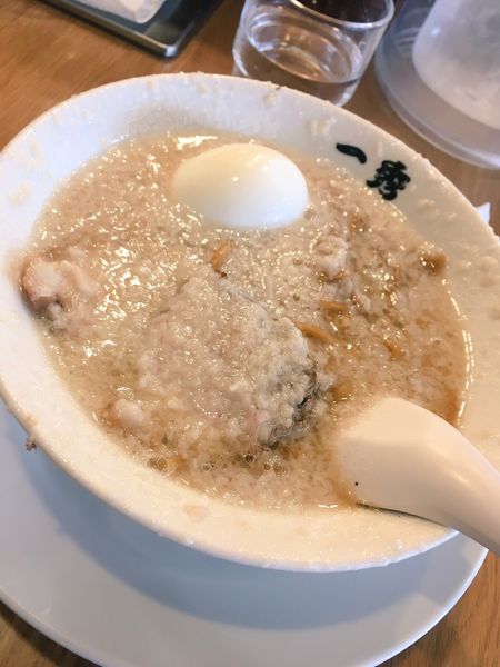 「特製ラーメン(麺半分ネギ抜き)」@韃靼ラーメン 一秀の写真