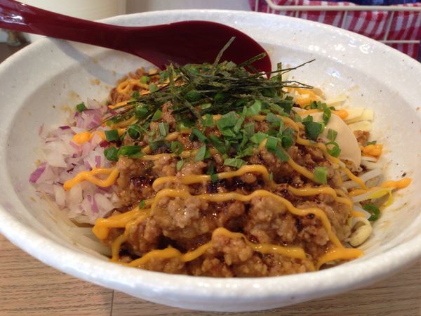 「みそまぜそば + ジャンク好き」@麺小屋 てちの写真